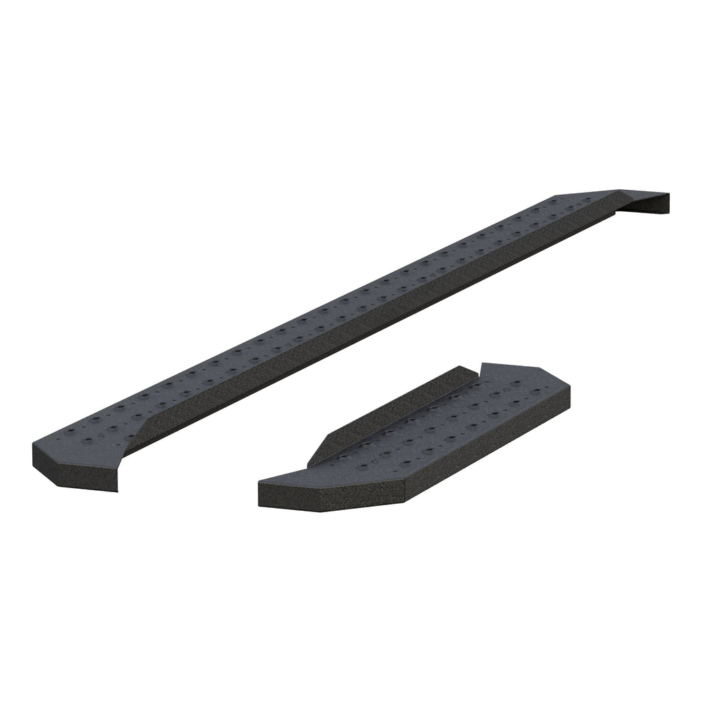 ARIES C3696 RidgeStep 6-1/2" x 96", 36" Black Steel Running Boards (No Brackets) for Select Ford E-350