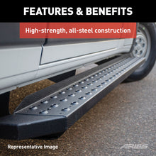 Load image into Gallery viewer, ARIES C3696 RidgeStep 6-1/2" x 96", 36" Black Steel Running Boards (No Brackets) for Select Ford E-350