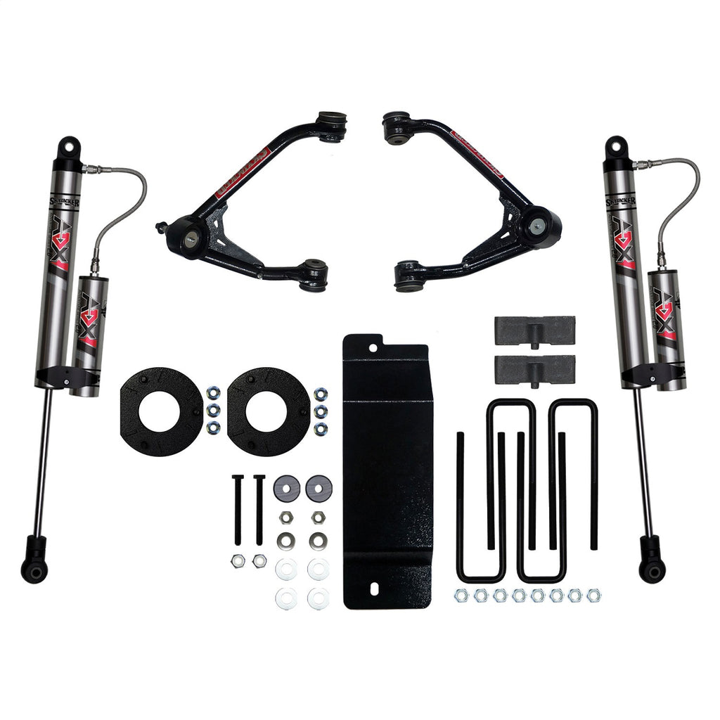 Skyjacker C7350KX 3.5 in. Suspension Lift Kit With ADX 2.0 Remote Reservoir Shocks. for Select Chevrolet Silverado 1500, GMC Sierra