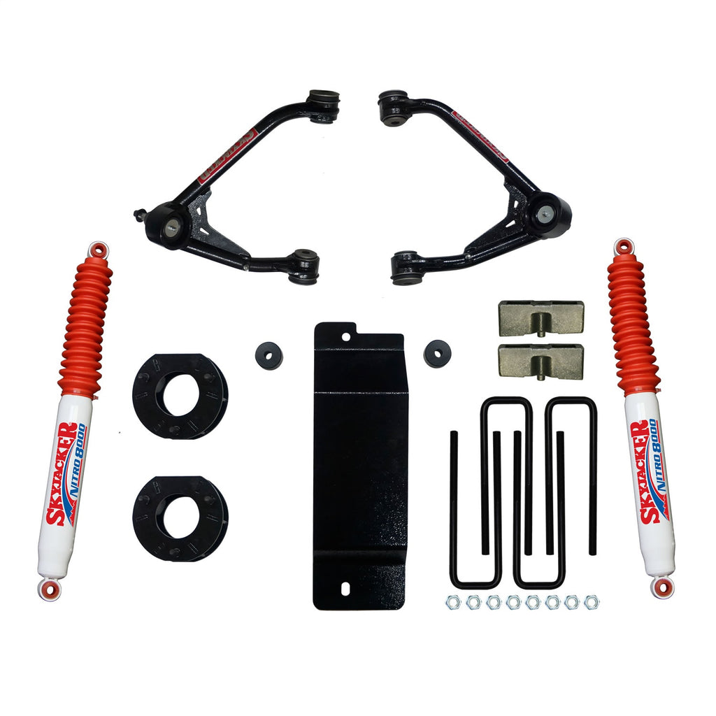 Skyjacker C7350PN Upper Control Arm Kit for Select Chevrolet Silverado 1500, GMC Sierra