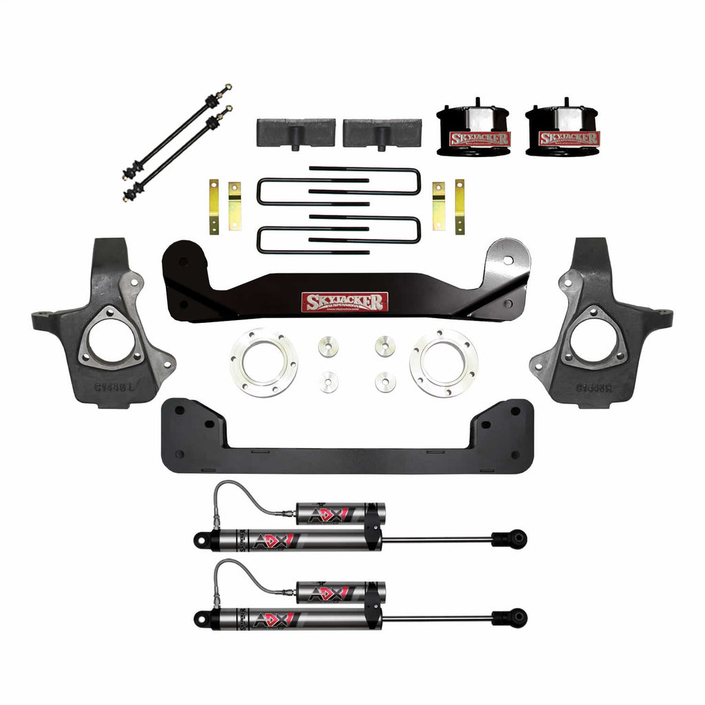Skyjacker C7360PK-X 4 In. Suspension Lift Kit With ADX 2.0 Remote Reservoir Shocks. for Select Chevrolet Silverado 1500, GMC Sierra