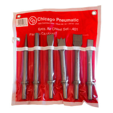 Chicago Pneumatic CA155807 6Pc Air Chisel Set