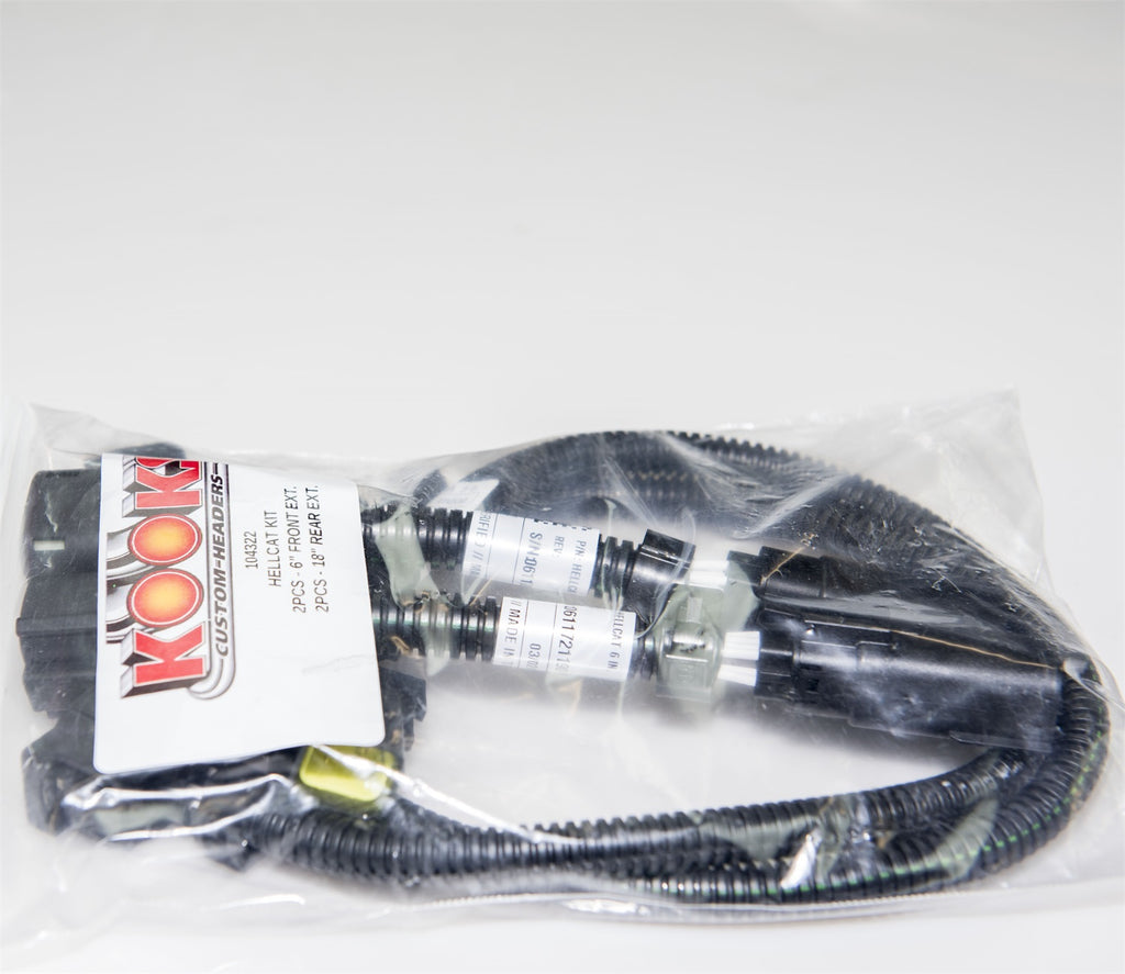 Kooks Custom Headers CAS-104322 O2 Extension Kit 2015+Hellcat/2018+Trackhawk for Select Dodge Challenger, Dodge Charger, Jeep Grand Cherokee