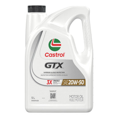 Castrol CAS000143A GTX 20W50 Engine Oil - 5L