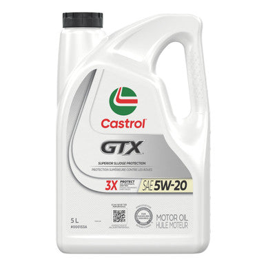 Castrol CAS000153A GTX Ultraclean 5W20 Semi Synthetic Engine Oil - 5L