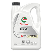 Load image into Gallery viewer, Castrol CAS000153A GTX Ultraclean 5W20 Semi Synthetic Engine Oil - 5L