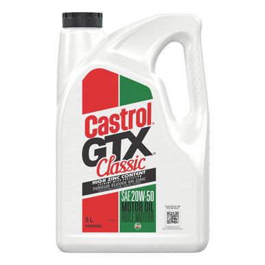 Castrol CAS000193A GTX Classic 20W50 Engine Oil - 5L