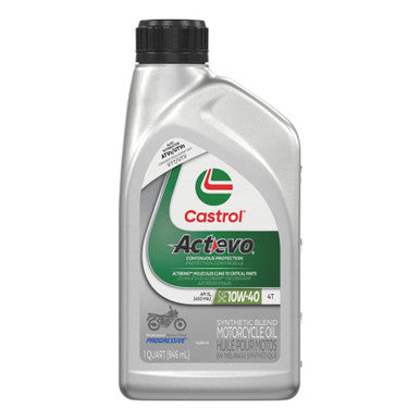 Castrol CAS0075266 Actevo XTra 4T - 4 Stroke 10W40 Semi Synthetic Engine Oil - 946mL
