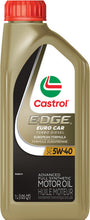 Load image into Gallery viewer, Castrol CAS0200142 Edge Euro Car Turbo Diesel 5W40 Synthetic Engine Oil - 1L