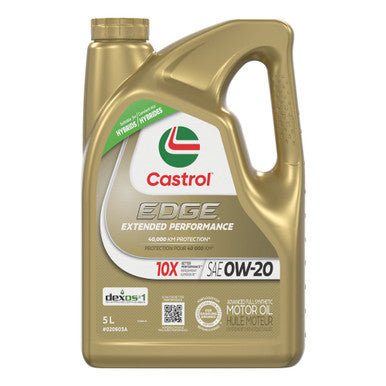 Castrol CAS020603A Edge Extended Performance 0W20 Synthetic Engine Oil - 5L