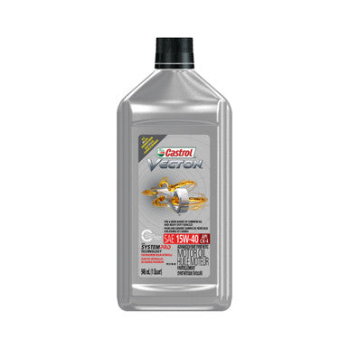 Castrol CAS15AEA9 Vecton 15W40 CK-4 Semi Synthetic Diesel Engine Oil - 946mL