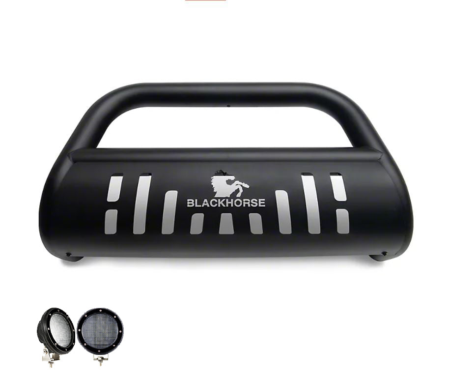 Black Horse Off Road CBB-FOB2901SP-PLFB Bull Bar Kit for Select Ford Explorer, Mercury Mountaineer