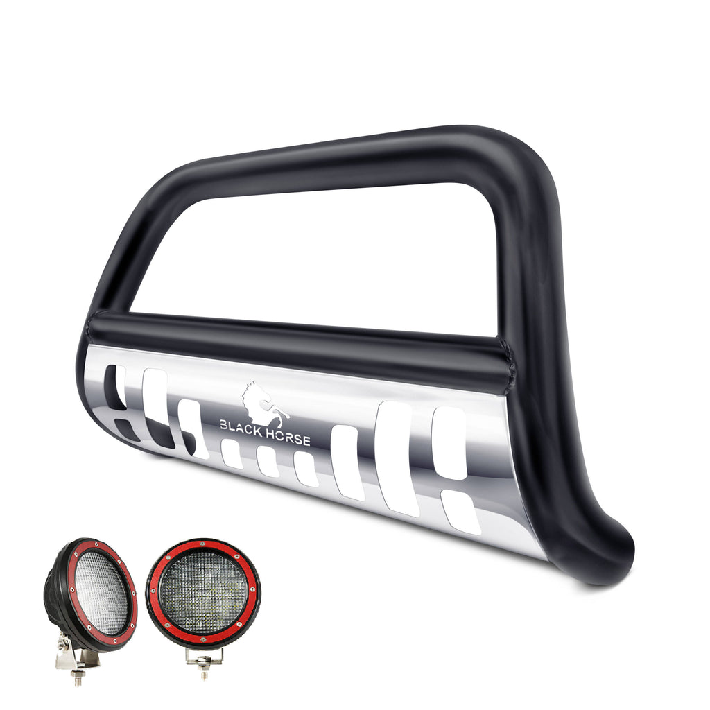 Black Horse Off Road CBBS-HOC5005SP-PLFR Bull Bar Kit for Select Acura MDX, Honda Pilot, Honda Ridgeline