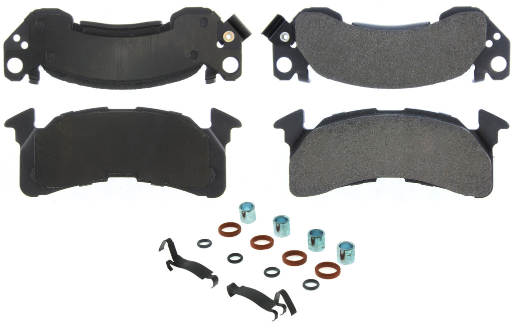 CENTRIC BRAKE PARTS 104.01530 Posi-Quiet Semi-Metallic Brake Pads with Hardwar