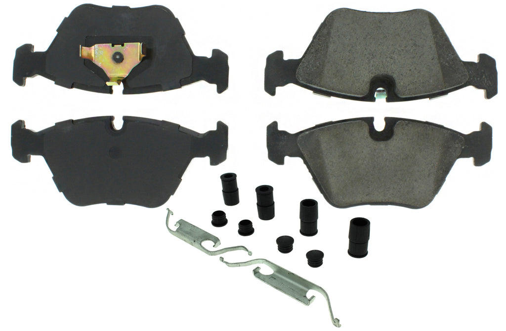 CENTRIC BRAKE PARTS 104.03940 Posi-Quiet Semi-Metallic Brake Pads with Hardwar
