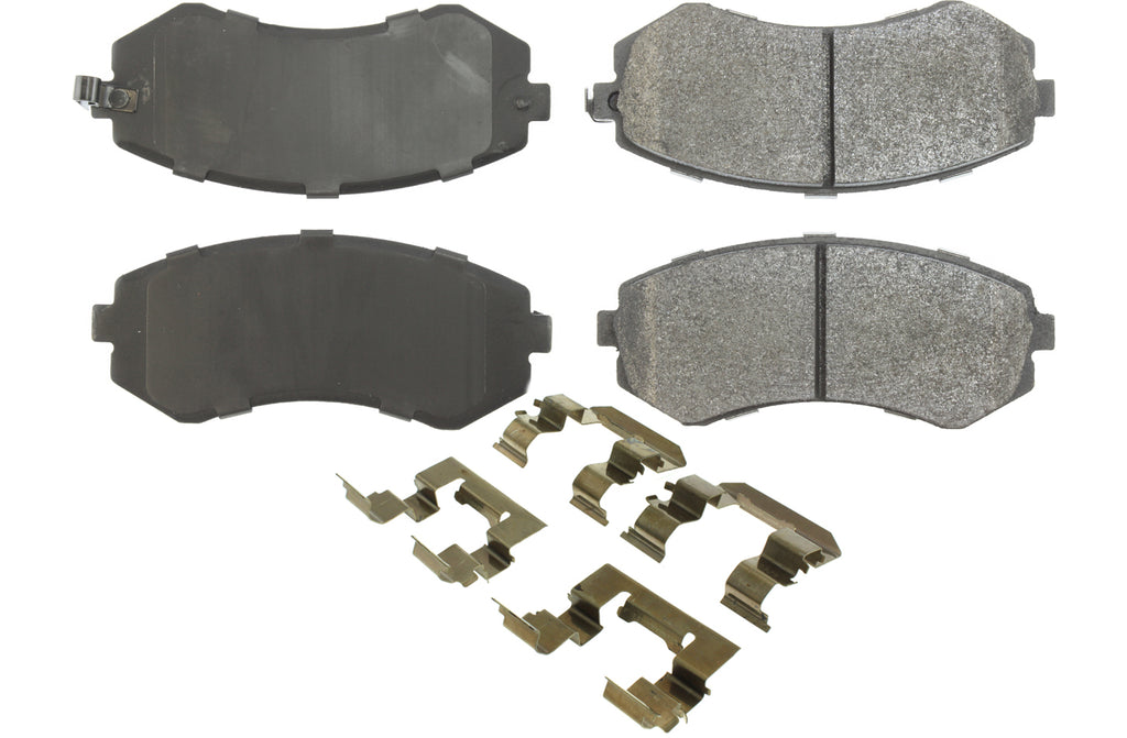 CENTRIC BRAKE PARTS 104.04220 Posi-Quiet Semi-Metallic Brake Pads with Hardwar