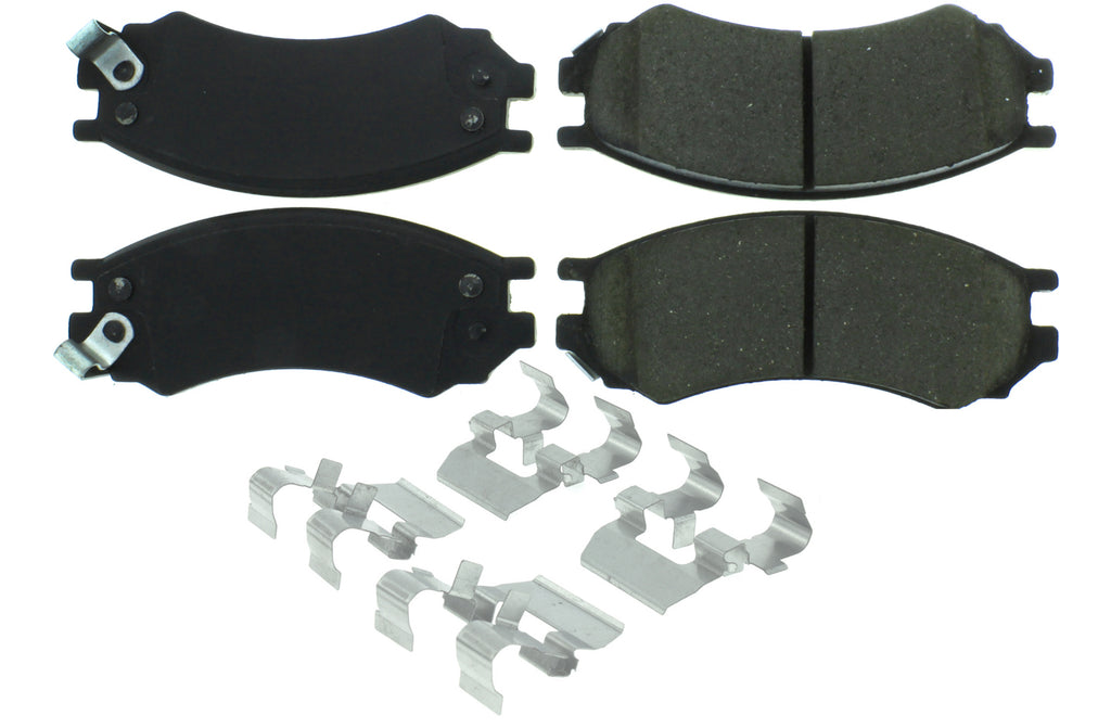 CENTRIC BRAKE PARTS 104.05070 Posi-Quiet Semi-Metallic Brake Pads with Hardwar