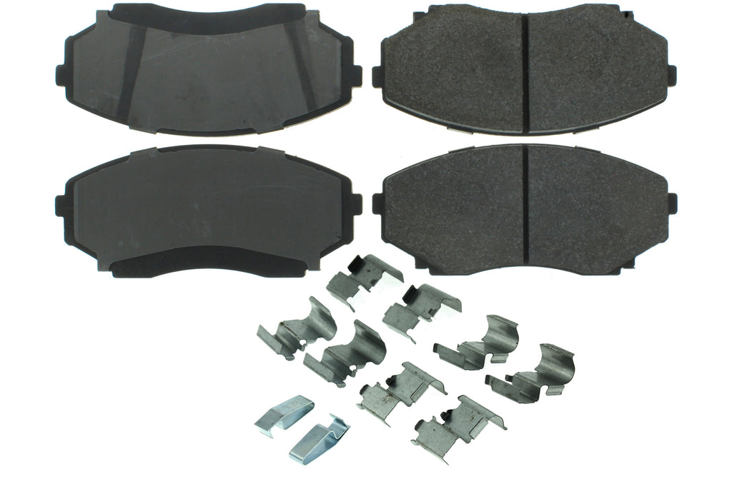 CENTRIC BRAKE PARTS 104.05510 Posi-Quiet Semi-Metallic Brake Pads with Hardwar
