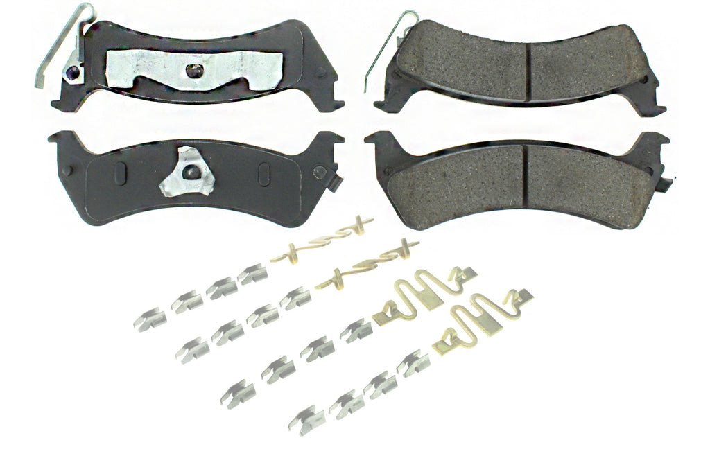 CENTRIC BRAKE PARTS 104.06660 Posi-Quiet Semi-Metallic Brake Pads with Hardwar