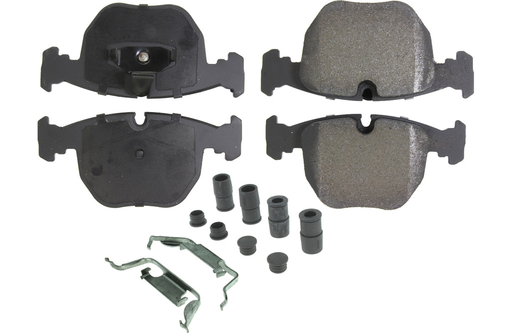 CENTRIC BRAKE PARTS 104.06810 Posi-Quiet Semi-Metallic Brake Pads with Hardwar