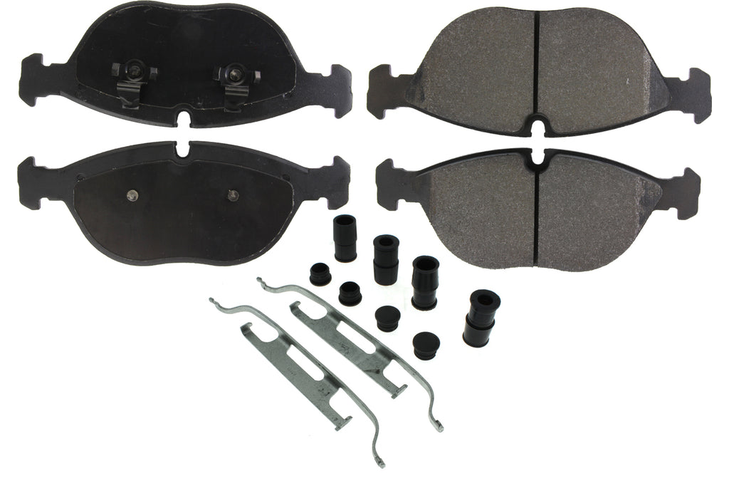 CENTRIC BRAKE PARTS 104.06820 Posi-Quiet Semi-Metallic Brake Pads with Hardwar