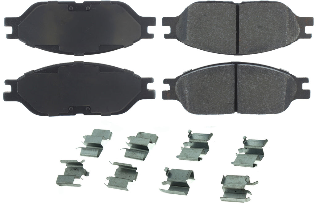 CENTRIC BRAKE PARTS 104.08030 Posi-Quiet Semi-Metallic Brake Pads with Hardwar