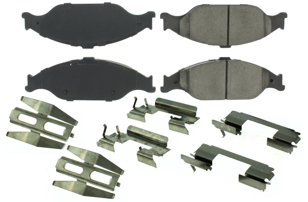 CENTRIC BRAKE PARTS 104.08040 Posi-Quiet Semi-Metallic Brake Pads with Hardwar