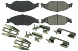 CENTRIC BRAKE PARTS 104.08040 Posi-Quiet Semi-Metallic Brake Pads with Hardwar