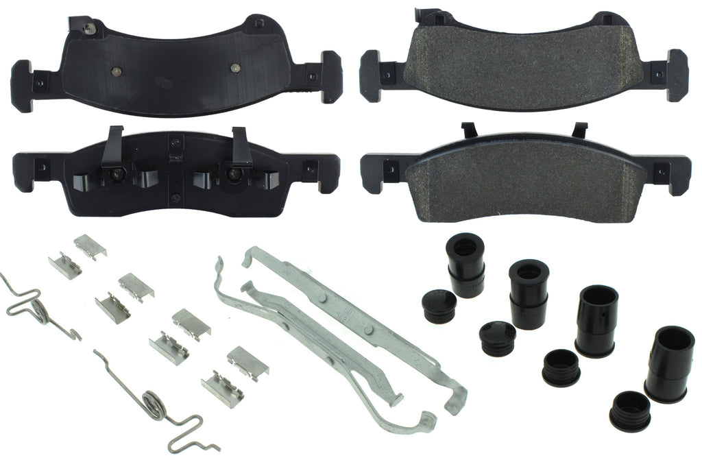 CENTRIC BRAKE PARTS 104.09340 Posi-Quiet Semi-Metallic Brake Pads with Hardwar