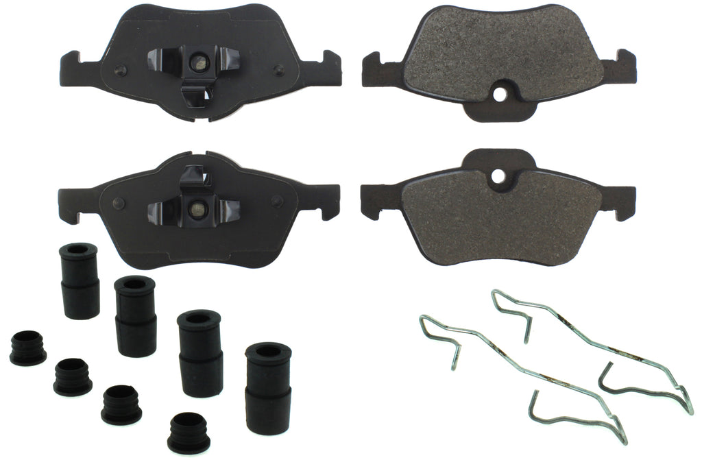 CENTRIC BRAKE PARTS 104.09390 Posi-Quiet Semi-Metallic Brake Pads with Hardwar