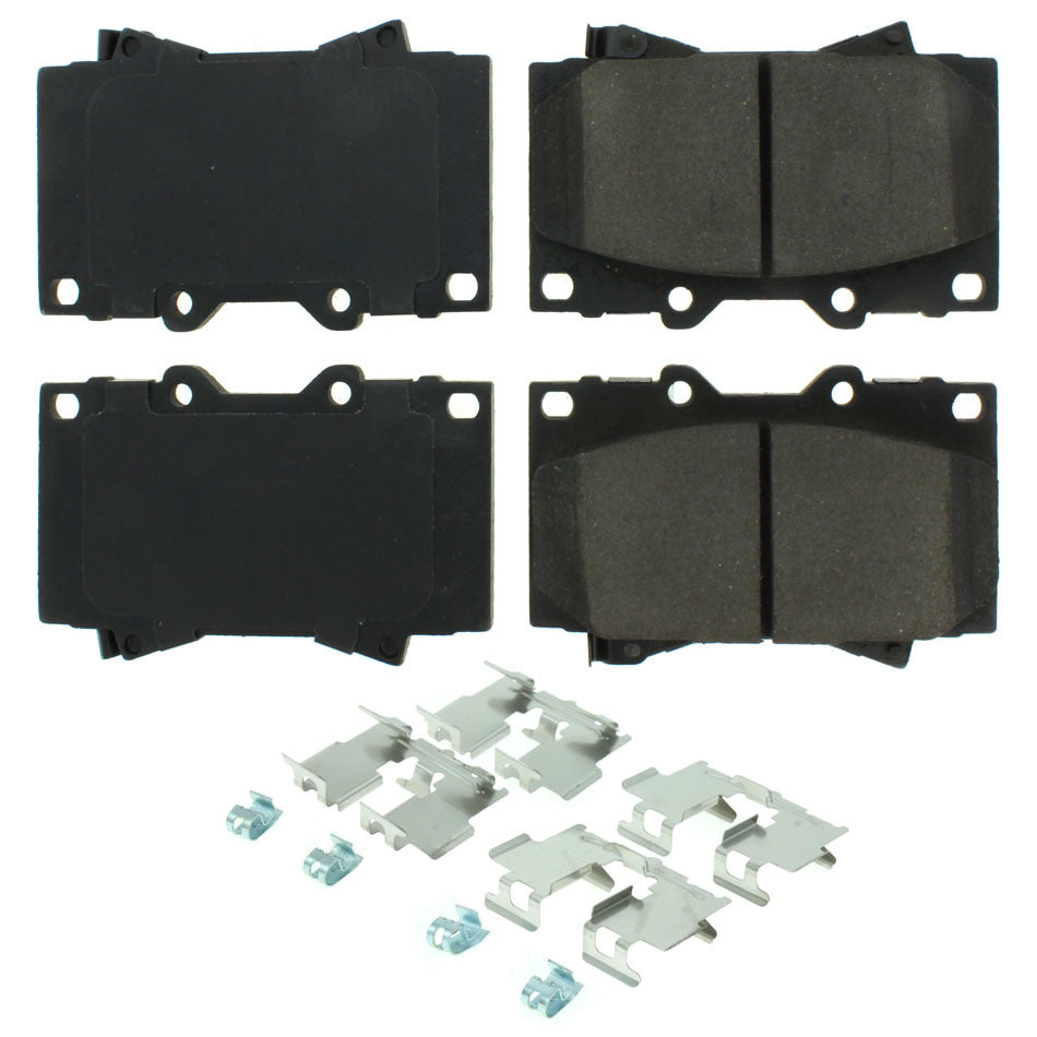 CENTRIC BRAKE PARTS 105.07720 Posi-Quiet Ceramic Brake Pads with Shims and Har