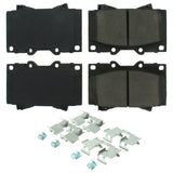 CENTRIC BRAKE PARTS 105.07720 Posi-Quiet Ceramic Brake Pads with Shims and Har