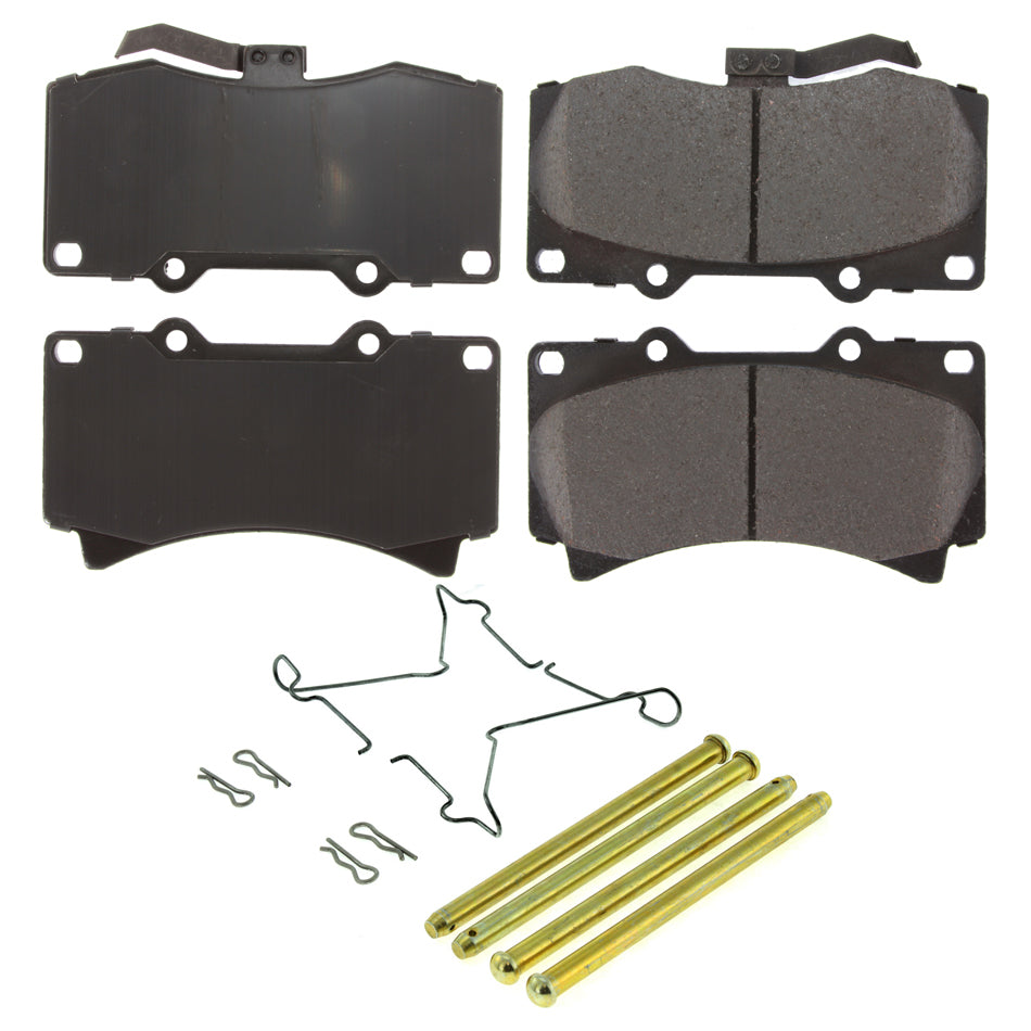 CENTRIC BRAKE PARTS 105.11190 Posi-Quiet Ceramic Brake Pads with Shims and Har