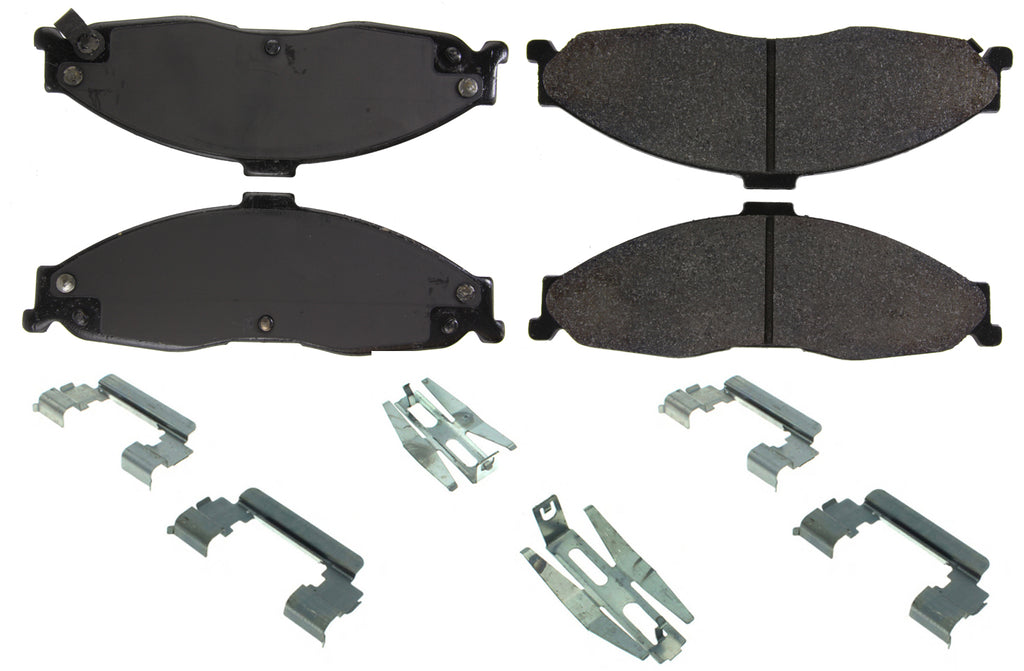 CENTRIC BRAKE PARTS 106.07490 Posi-Quiet Extended Wear Brake Pads with Shims a