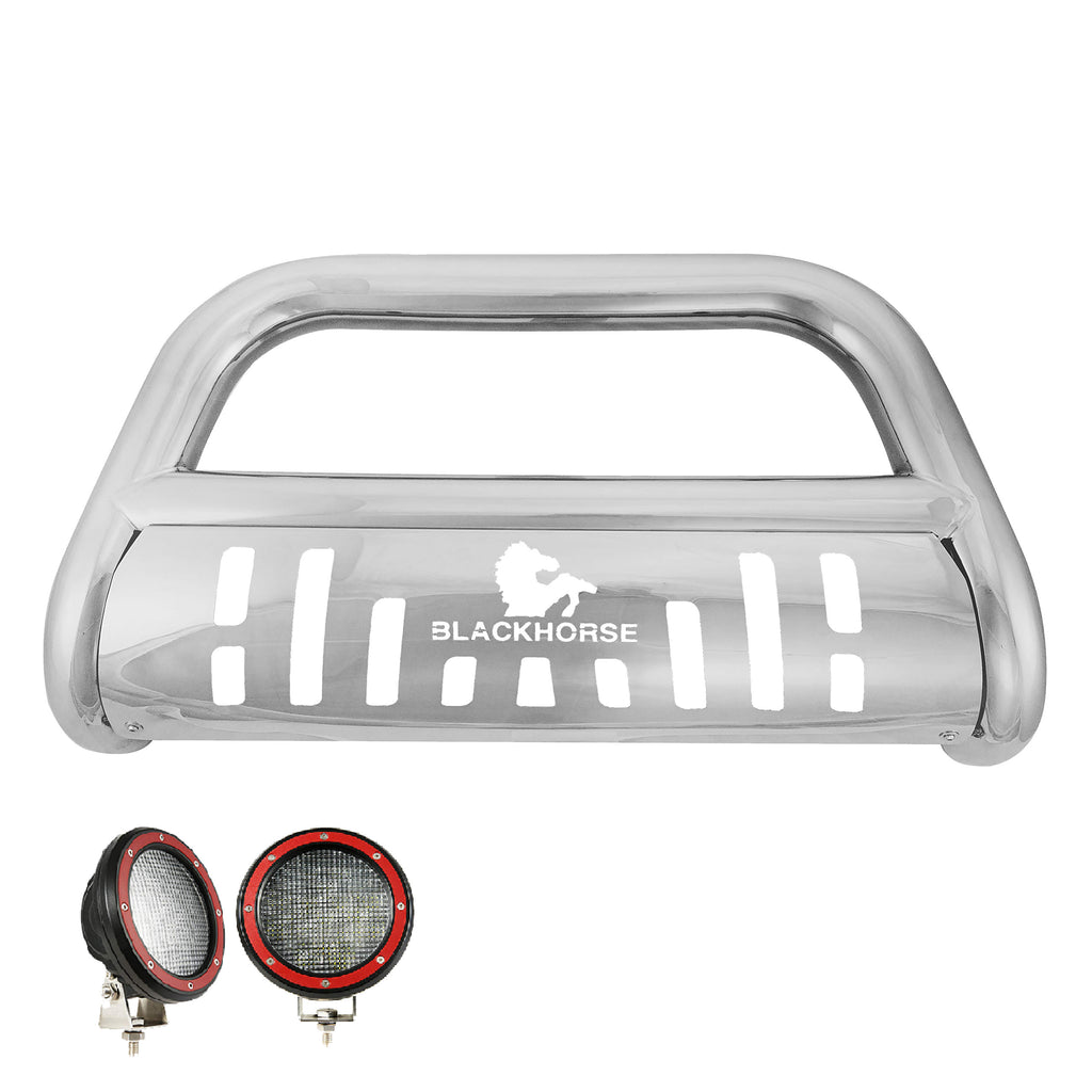 Black Horse Off Road CBS-TYF7308SP-PLFR Bull Bar Kit for Select Lexus GX460