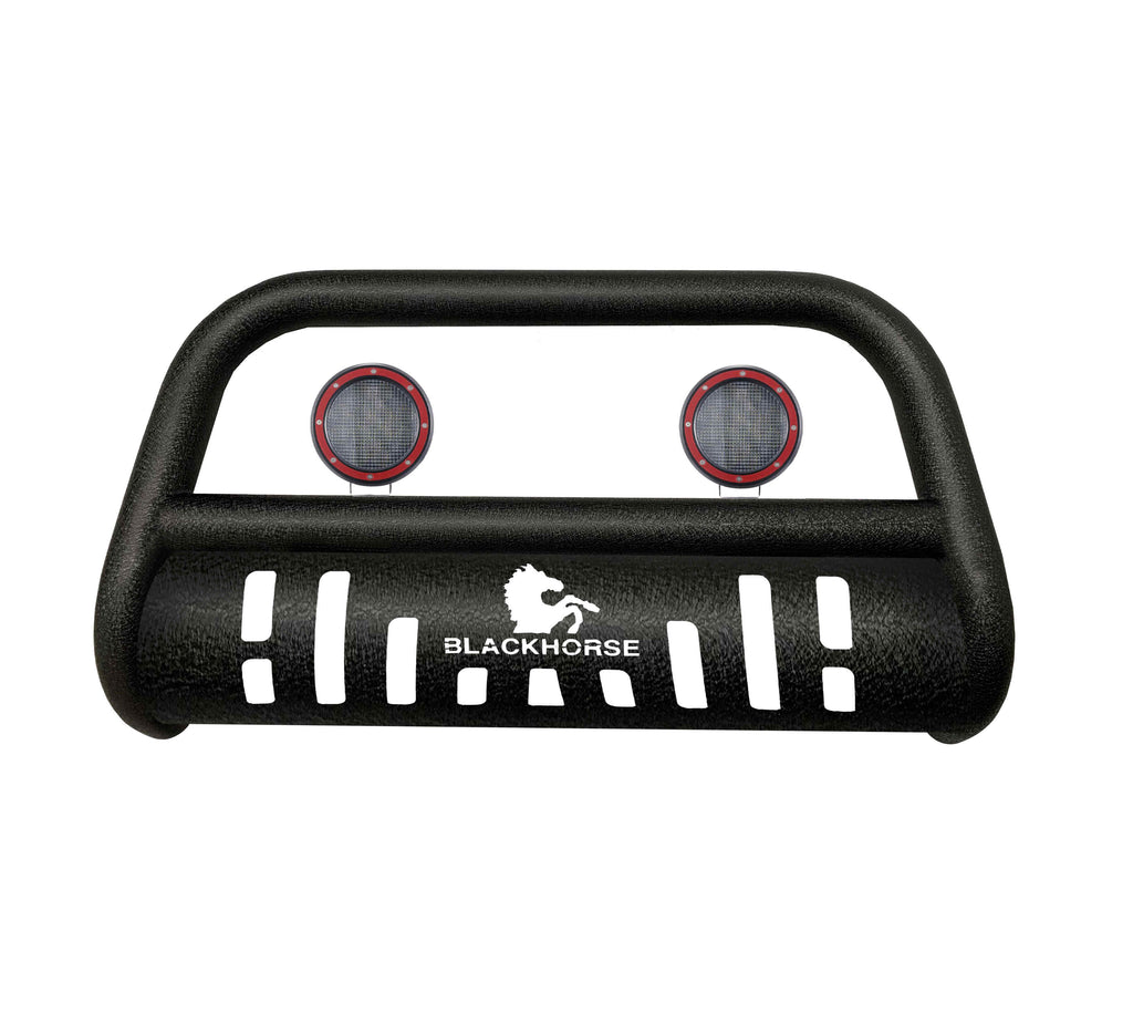 Black Horse Off Road CBT-B141SP-PLFR Bull Bar-T Kit for Select Nissan Frontier, Nissan Xterra