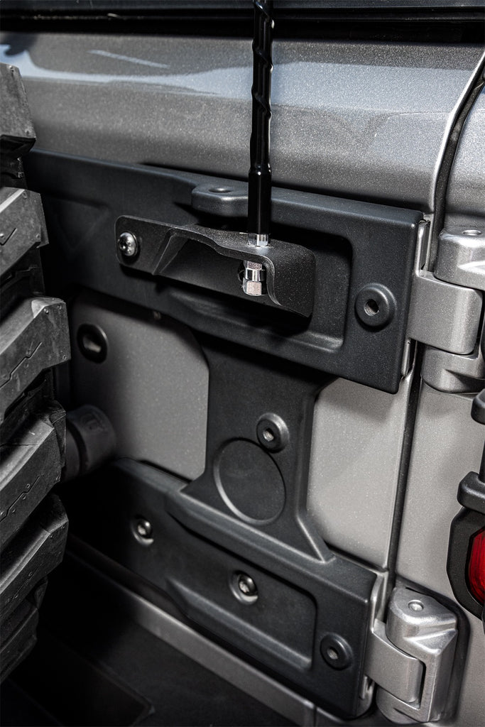 Rugged Ridge 11503.97 CB Antenna Mounting Bracket for Select Jeep Wrangler