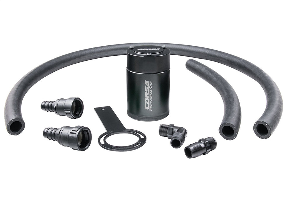 Corsa Performance CC0002 CORSA Performance 3 oz. aluminum oil catch can with mounting bracket for Select Jeep Gladiator, Jeep Wrangler