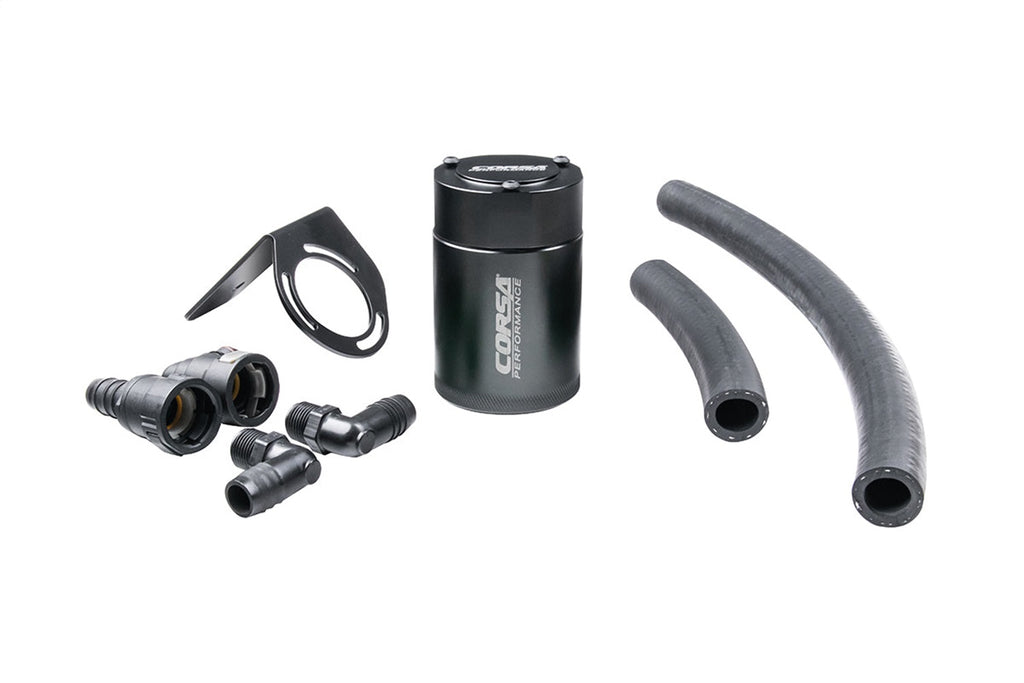 Corsa Performance CC0003 CORSA Performance 3 oz. aluminum oil catch can with mounting bracket for Select Ford Mustang