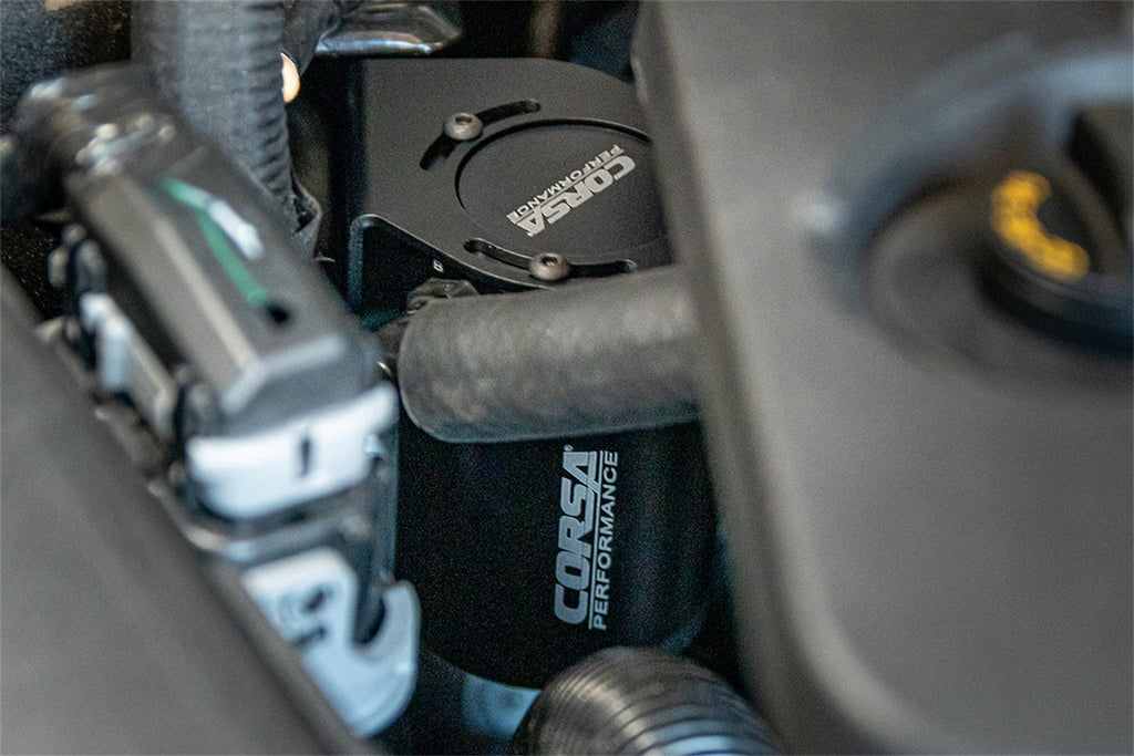 Corsa Performance CC0003 CORSA Performance 3 oz. aluminum oil catch can with mounting bracket for Select Ford Mustang