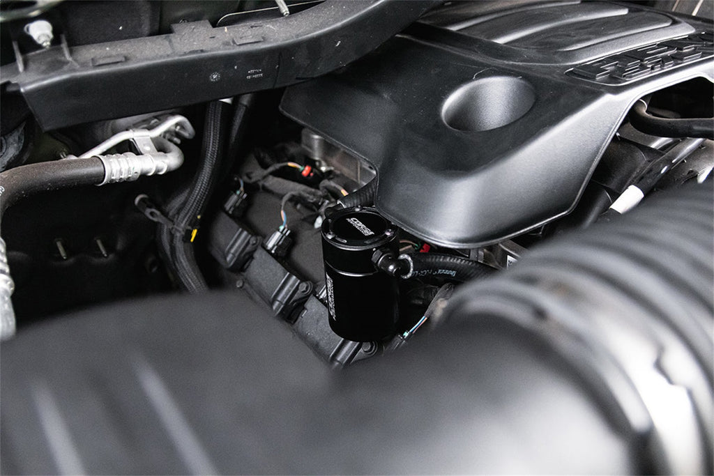 Corsa Performance CC0004 CORSA Performance 3 oz. aluminum oil catch can with mounting bracket for Select Ram