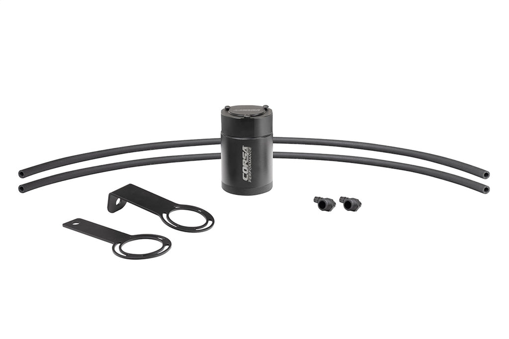 Corsa Performance CC0015 CORSA Performance 3/8in. Universal 3 oz. aluminum oil catch can with mounting br