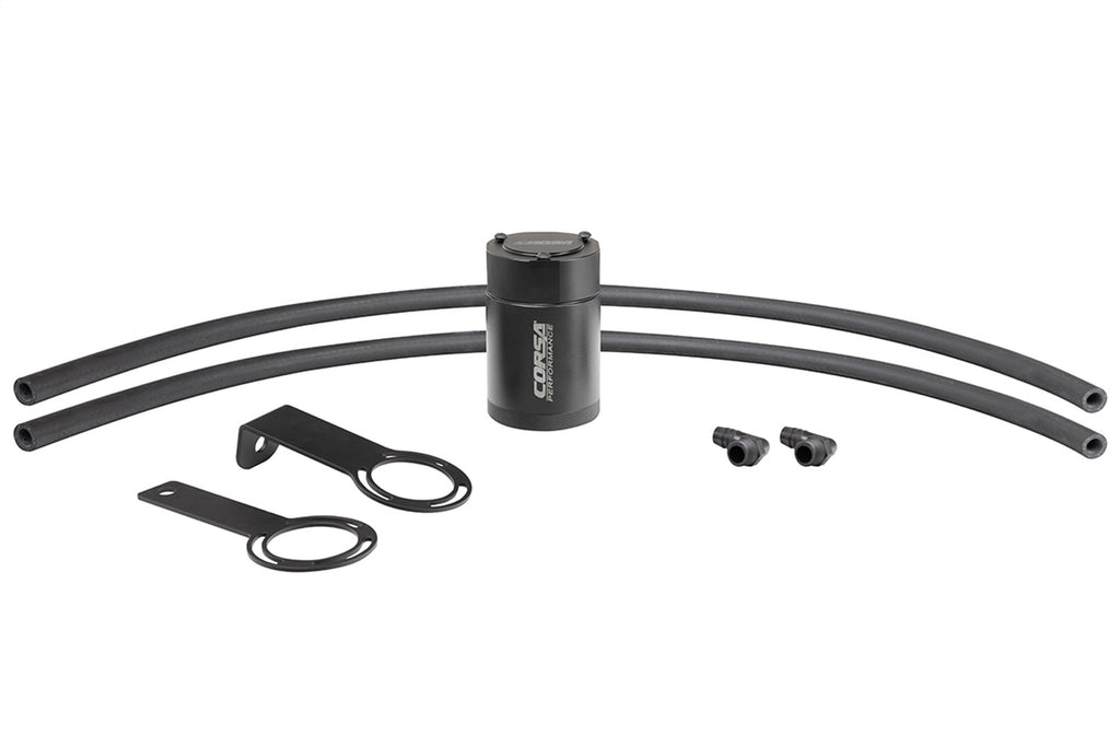 Corsa Performance CC0016 CORSA Performance 1/2in. Universal 3 oz. aluminum oil catch can with mounting br