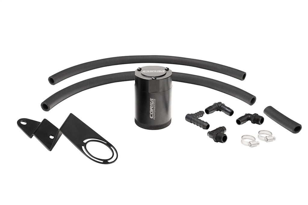 Corsa Performance CC0020 CORSA Performance 3 oz. aluminum oil catch can with mounting bracket for Select Toyota Tundra