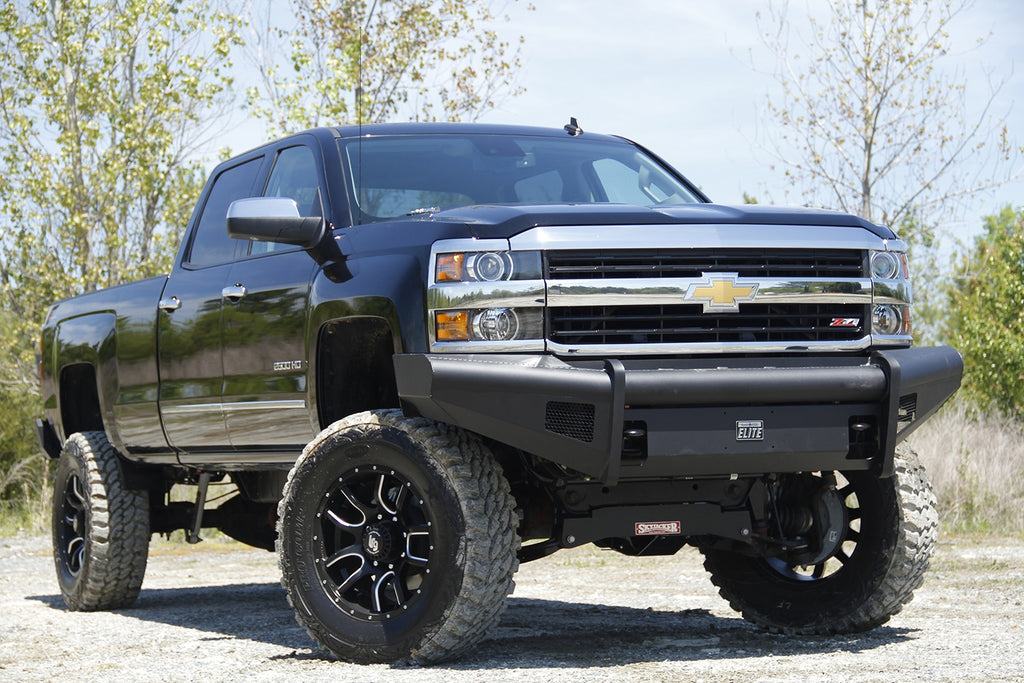 Fab Fours CH05-Q1361-1 Elite Front Bumper for Select Chevrolet Silverado HD, Chevrolet Silverado HD Classic, Chevrolet Silverado 3500, Chevrolet Silverado Classic