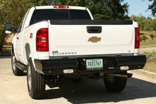 Load image into Gallery viewer, Fab Fours CH08-T1450-1 Black Steel Ranch Rear Bumper for Select Chevrolet Silverado HD, Chevrolet Silverado HD, GMC Sierra HD, GMC Sierra HD