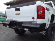 Load image into Gallery viewer, Fab Fours CH11-T2150-1 Black Steel Ranch Rear Bumper for Select Chevrolet Silverado HD, Chevrolet Silverado HD, GMC Sierra HD, GMC Sierra HD