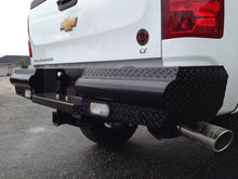 Load image into Gallery viewer, Fab Fours CH11-T2150-1 Black Steel Ranch Rear Bumper for Select Chevrolet Silverado HD, Chevrolet Silverado HD, GMC Sierra HD, GMC Sierra HD
