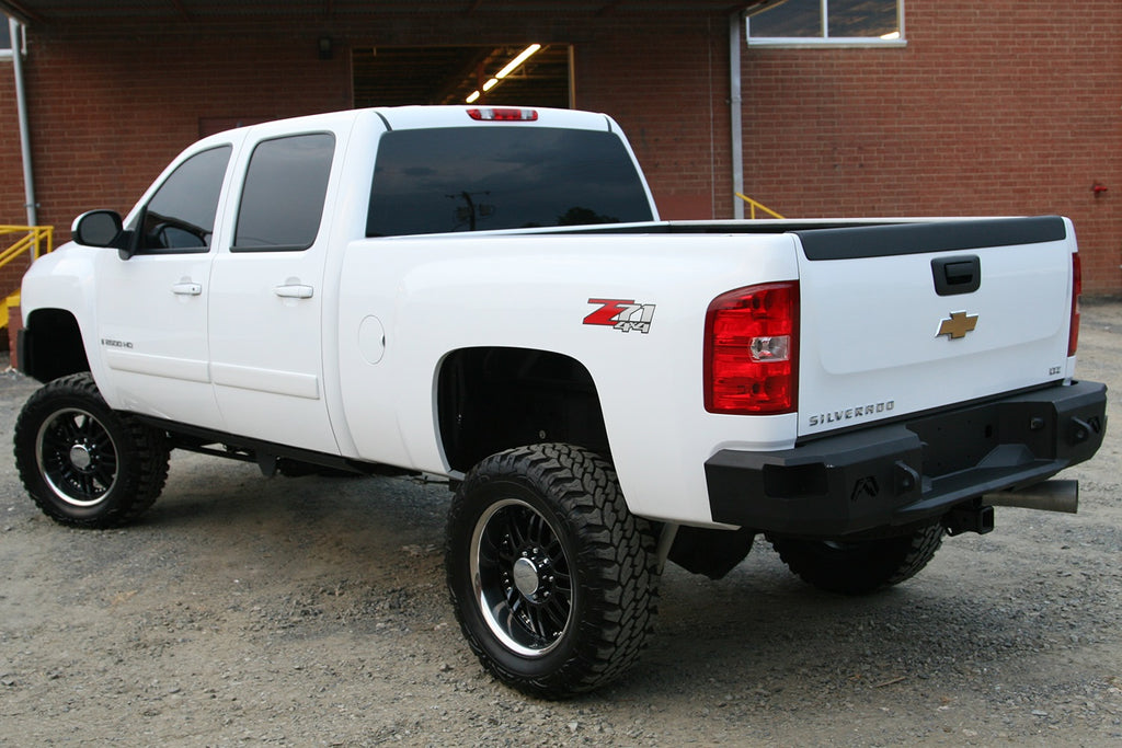 Fab Fours CH11-W2151-B Heavy Duty Rear Bumper for Select Chevrolet Silverado HD, Chevrolet Silverado HD, GMC Sierra HD, GMC Sierra HD