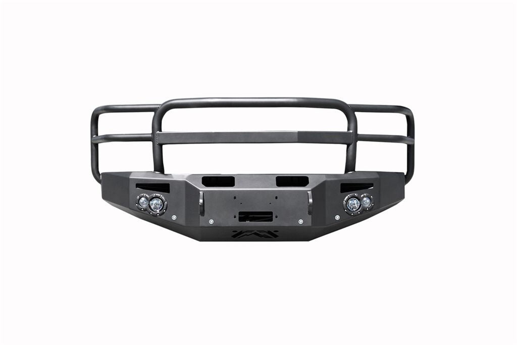 Fab Fours CH14-C3051-B Premium Winch Front Bumper for Select Chevrolet Silverado HD, Chevrolet Silverado HD